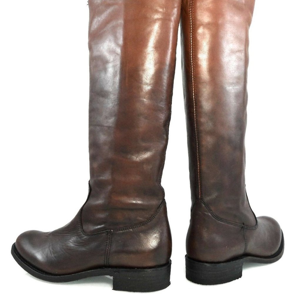 NIB$349 DOLCE VITA WESTERN LEATHER PULL-ON TALL RIDING BOOTS 6, 6.5 - Picture 5 of 6